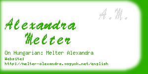 alexandra melter business card